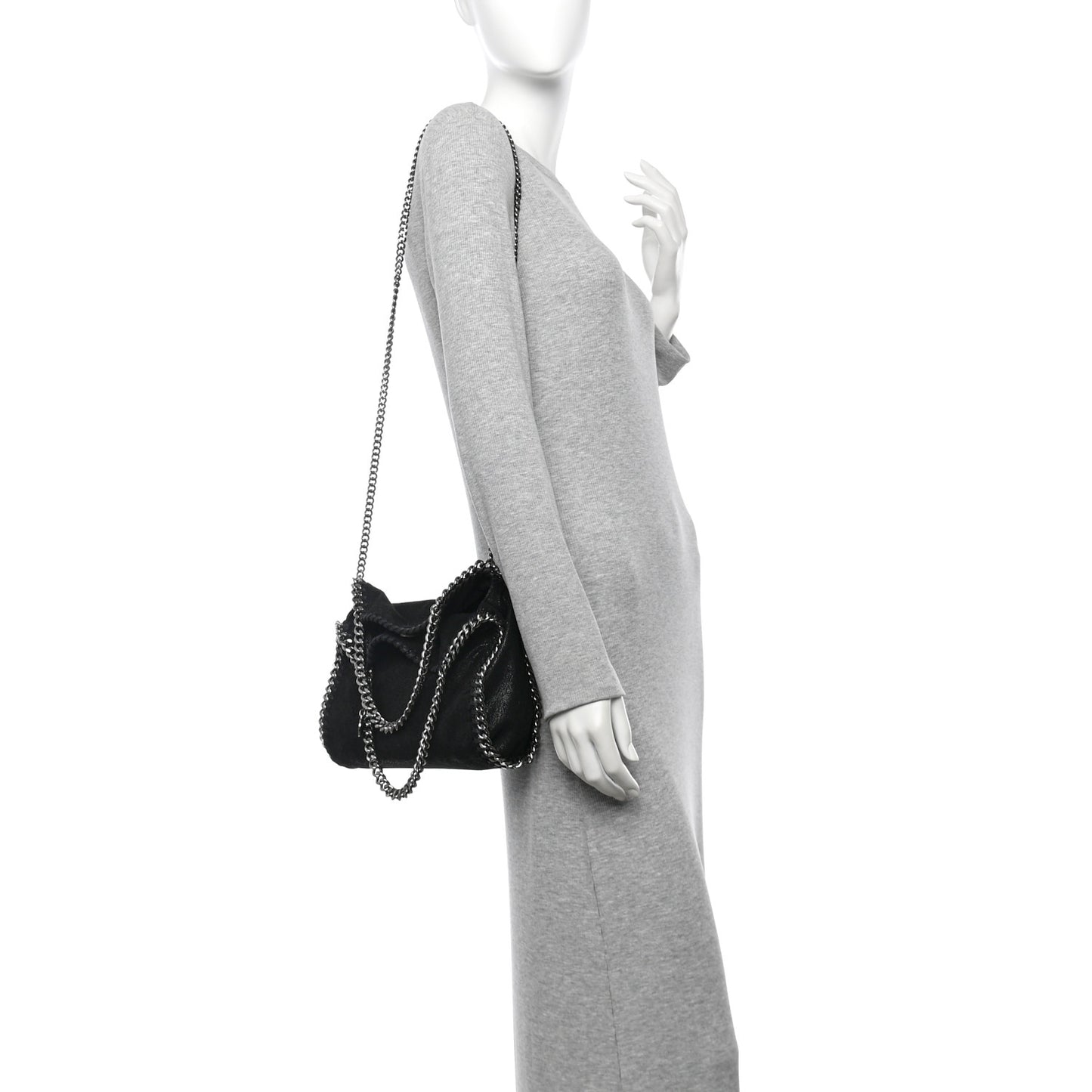 Shaggy Deer Mini Falabella Tote Black
