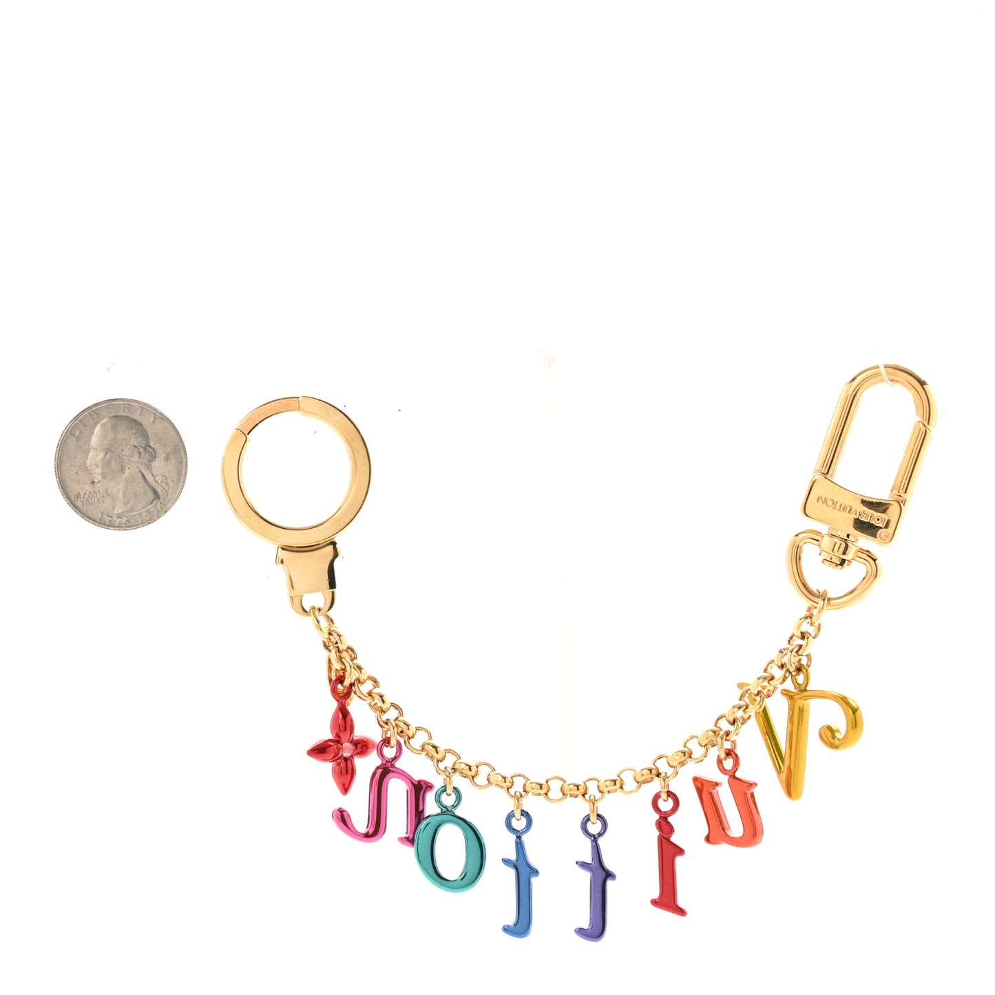 New Wave Key Chain Bag Charm Multicolor
