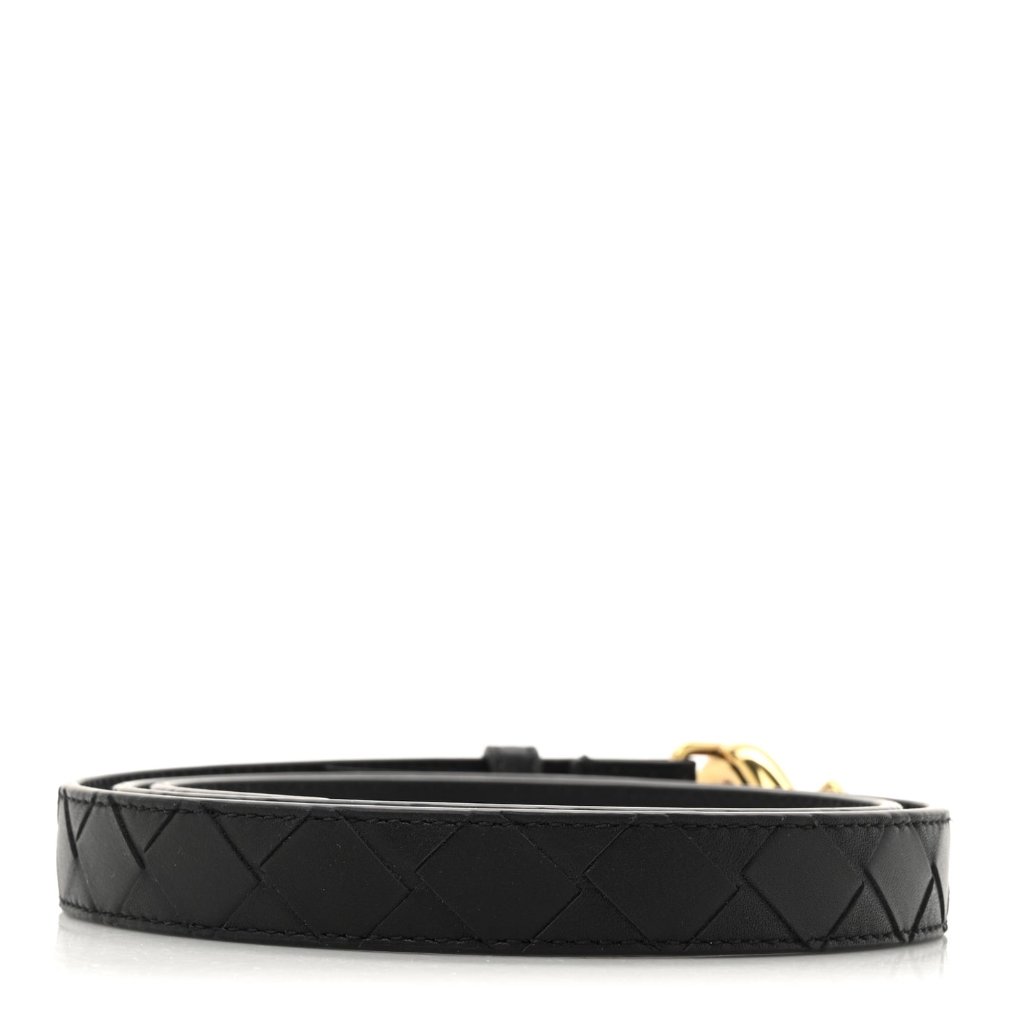 Nappa Intrecciato Knot Belt 85 34 Black