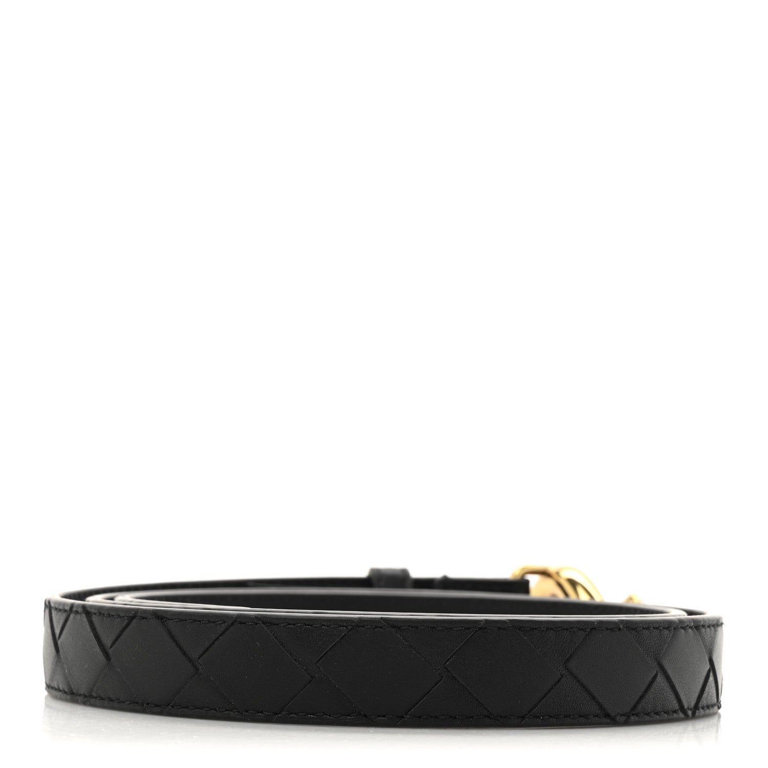 Bottega Veneta Nappa Intrecciato Knot Belt 85 34 Black 2 of 4