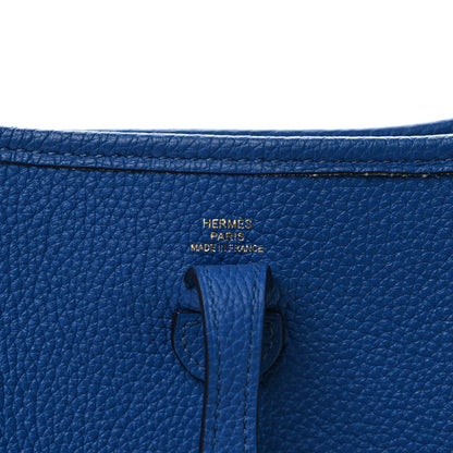 Hermes Taurillon Clemence Evelyne TPM Bleu France 6 of 9