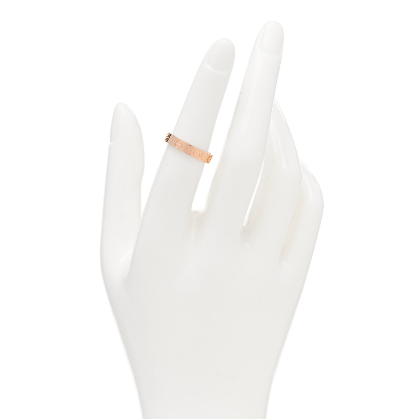 18K Pink Gold 3.5mm LOVE Wedding Band Ring 52 6
