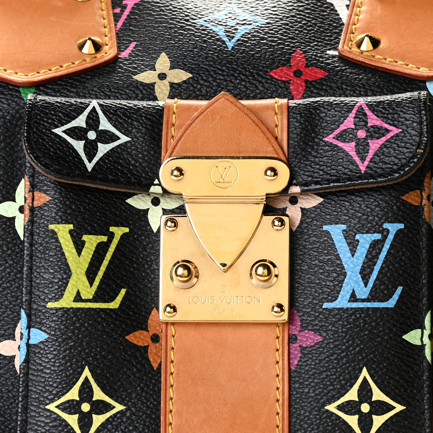 Louis Vuitton Monogram Multicolor Speedy 30 Black 6 of 11