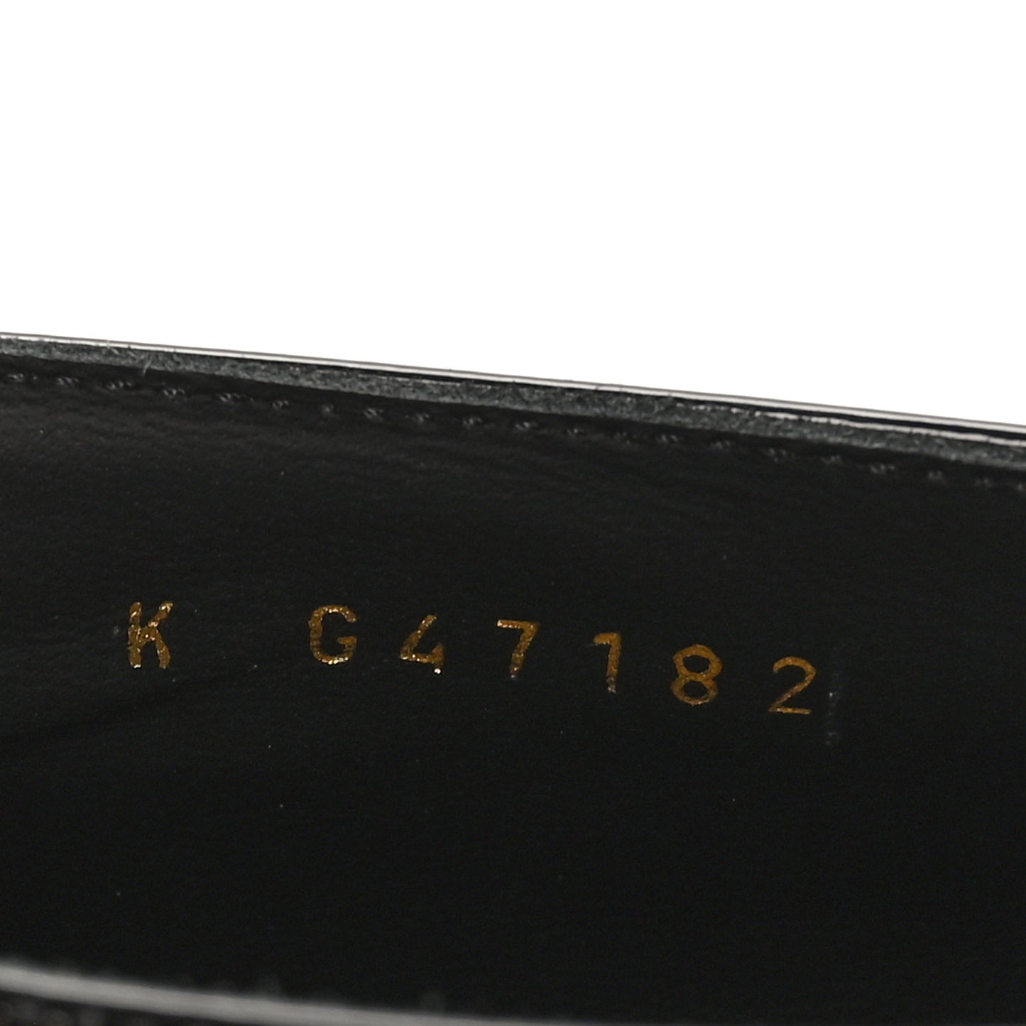Patent Calfskin Crocodile Embossed Ballet Flats 36.5 Black
