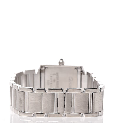 Cartier 18K White Gold 20mm Tank Francaise Quartz Watch 4 of 6
