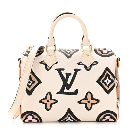 Louis Vuitton Monogram Giant Wild At Heart Speedy Bandouliere 25 Creme 1 of 10
