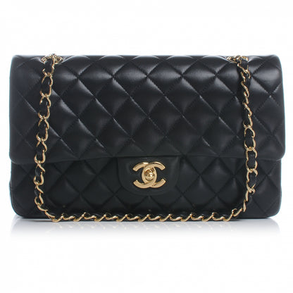 Chanel Lambskin Medium Double Flap Black 1 of 7