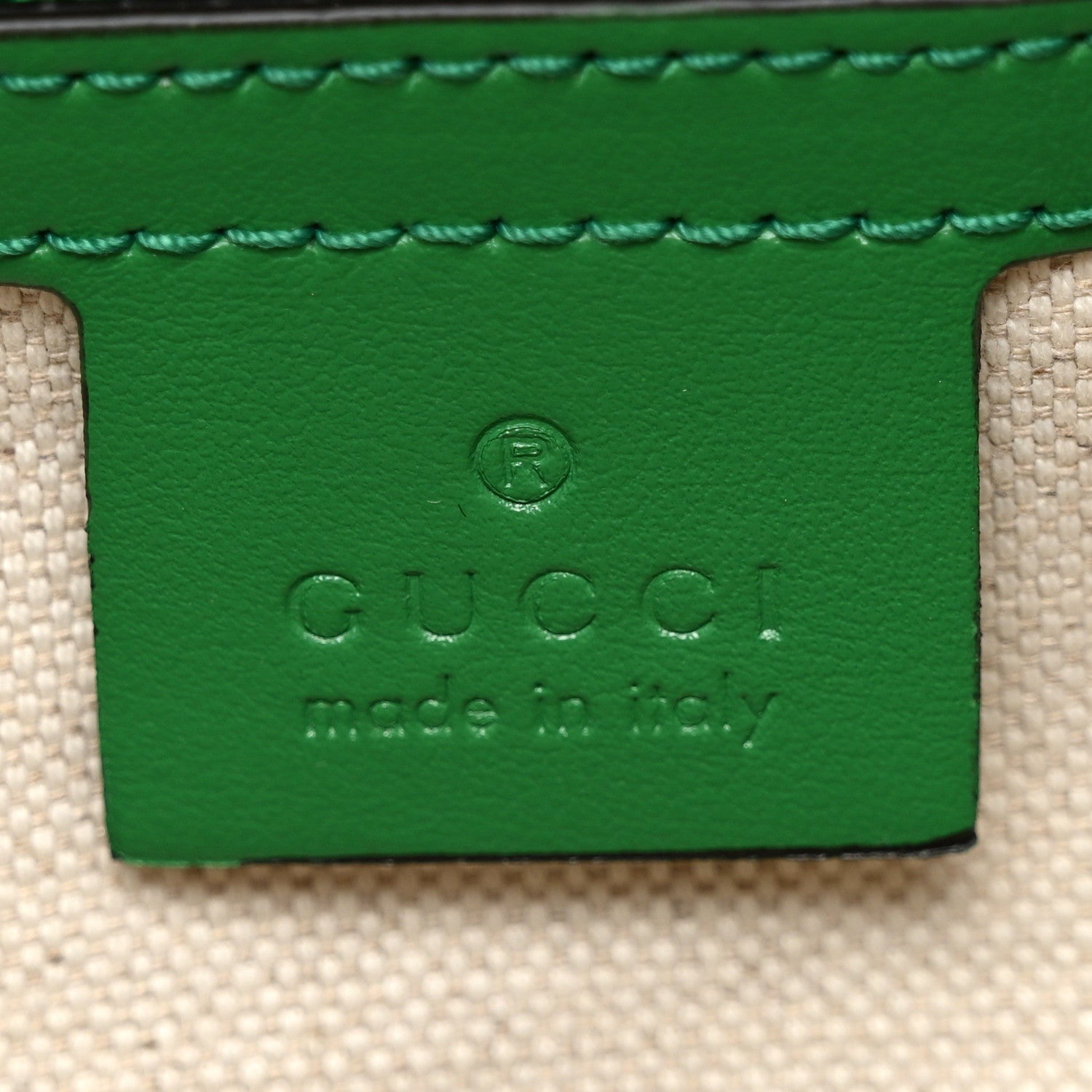 Gucci Calfskin GG Tennis Embossed Duffle Bag New Shamarock 5 of 9