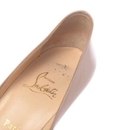Christian Louboutin Patent Very Prive 120 Pumps 38 Nude 9 of 19