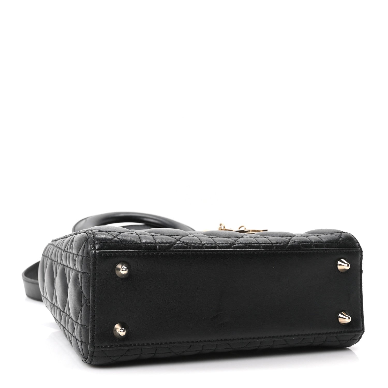 Christian Dior Lambskin Cannage Small My ABCDior Lady Dior Black 3 of 9