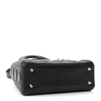 Christian Dior Lambskin Cannage Small My ABCDior Lady Dior Black 3 of 9