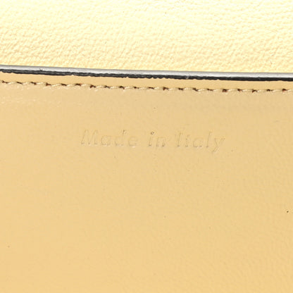 Celine Shiny Smooth Calfskin Medium Frame Shoulder Bag Chalk Mastic 7 of 9