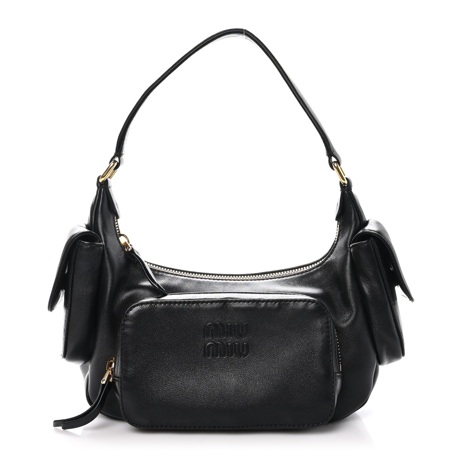Miu Miu Nappa Multi Pocket Hobo Black 1 of 9
