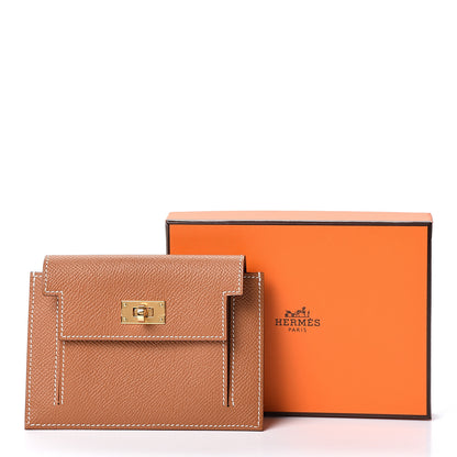 Hermes Epsom Kelly Pocket Compact Wallet Gold 8 of 8