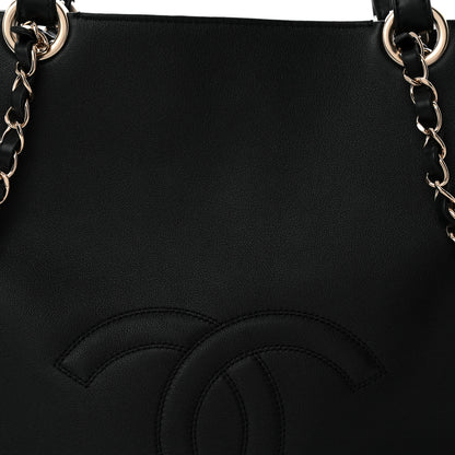 Chanel Calfskin CC Zipped Shopping Tote Black 8 of 10