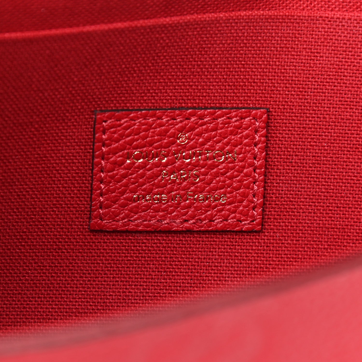 Louis Vuitton Empreinte Pochette Felicie Chain Wallet Scarlet 9 of 10