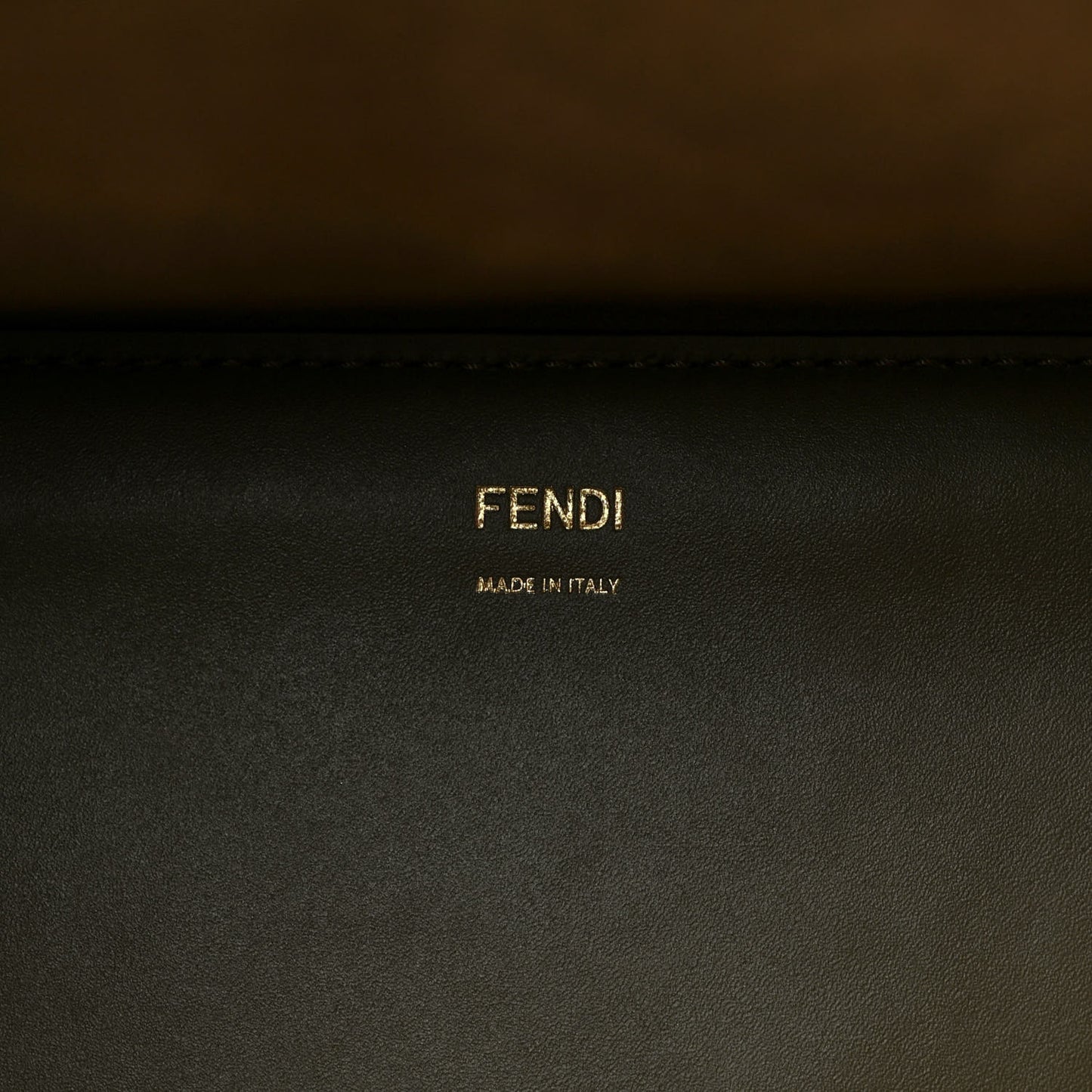 Vitello King Plexiglass Logo Embossed Large Fendi Sunshine Shopper Tote Wood