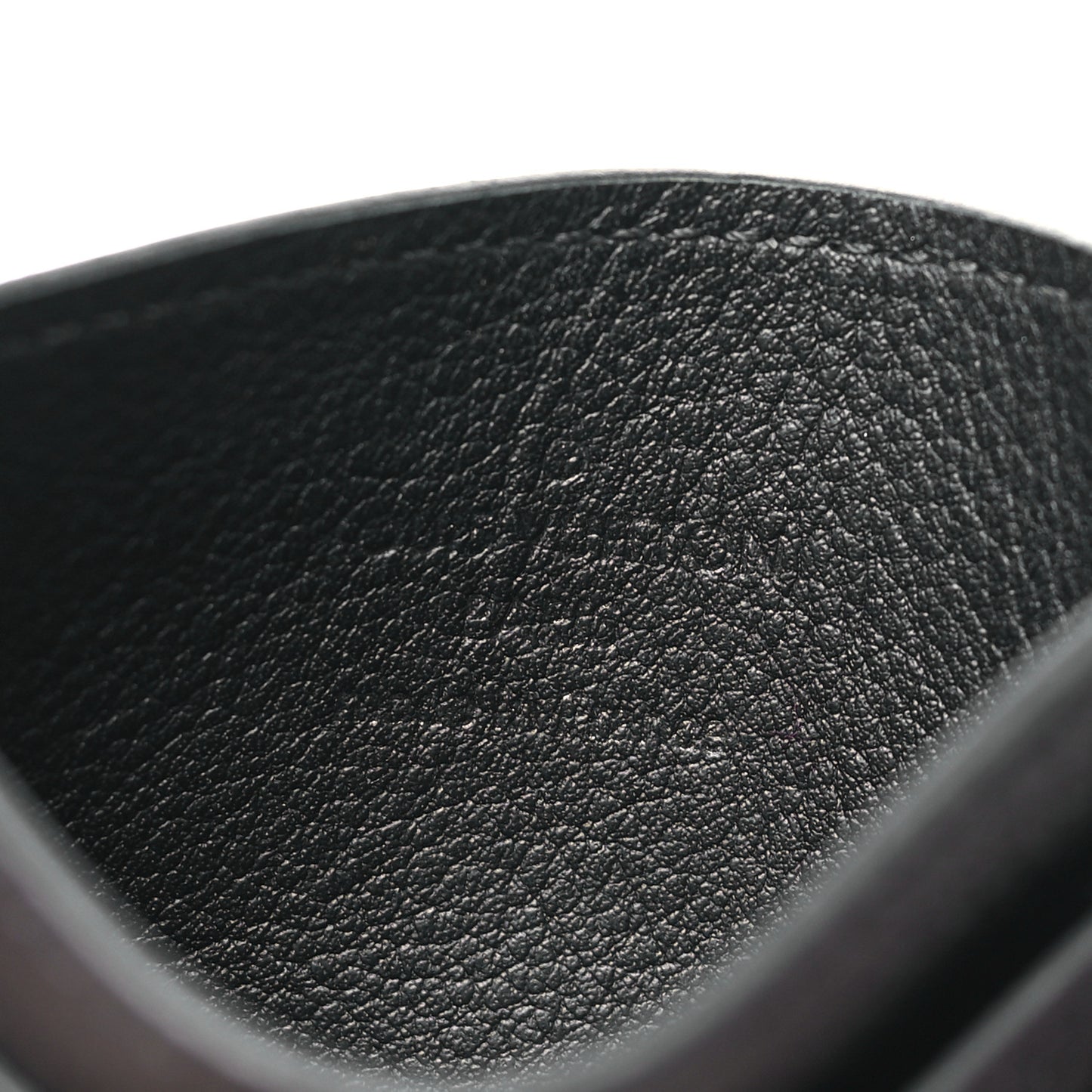 Calfskin Monogram Shadow Double Card Holder Black