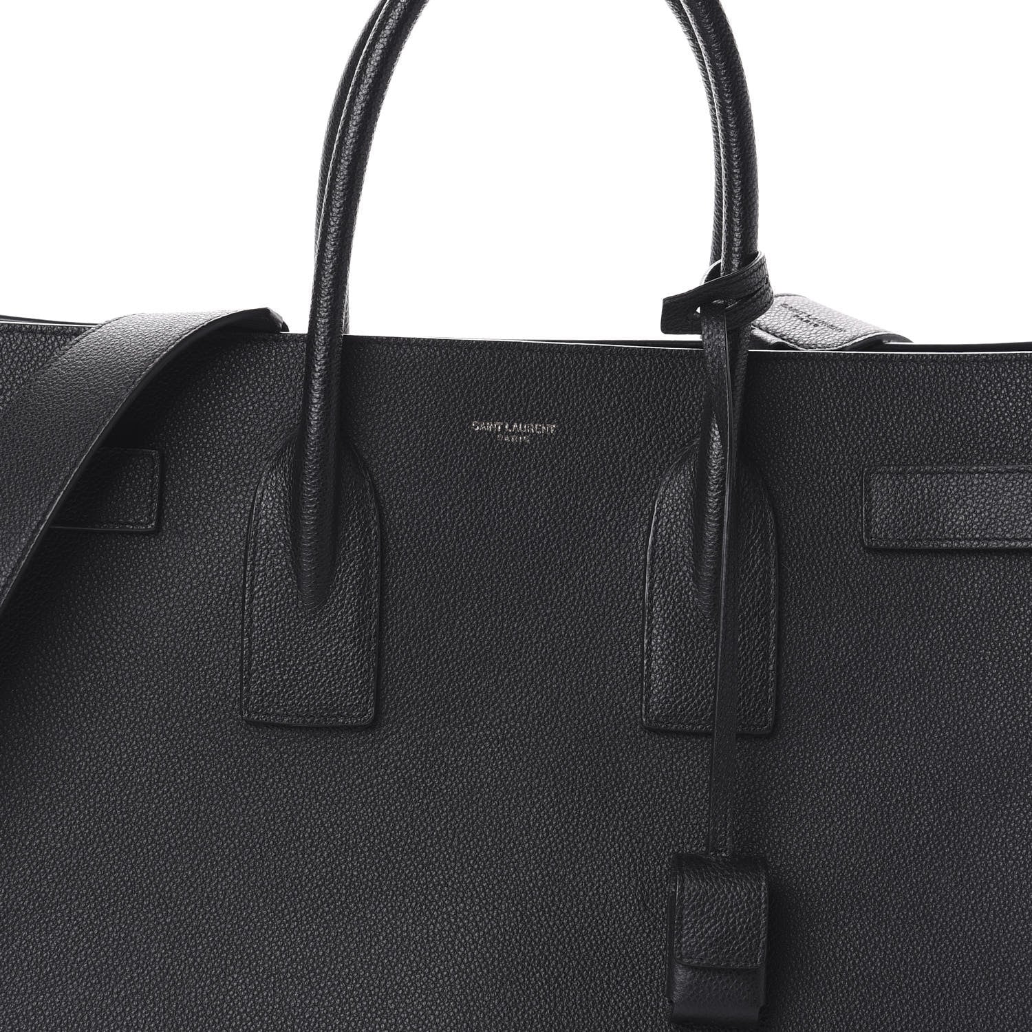 Saint Laurent Grained Calfskin Large Sac De Jour Carryall Black 8 of 10