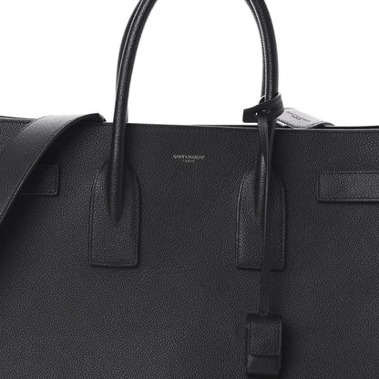 Saint Laurent Grained Calfskin Large Sac De Jour Carryall Black 8 of 10
