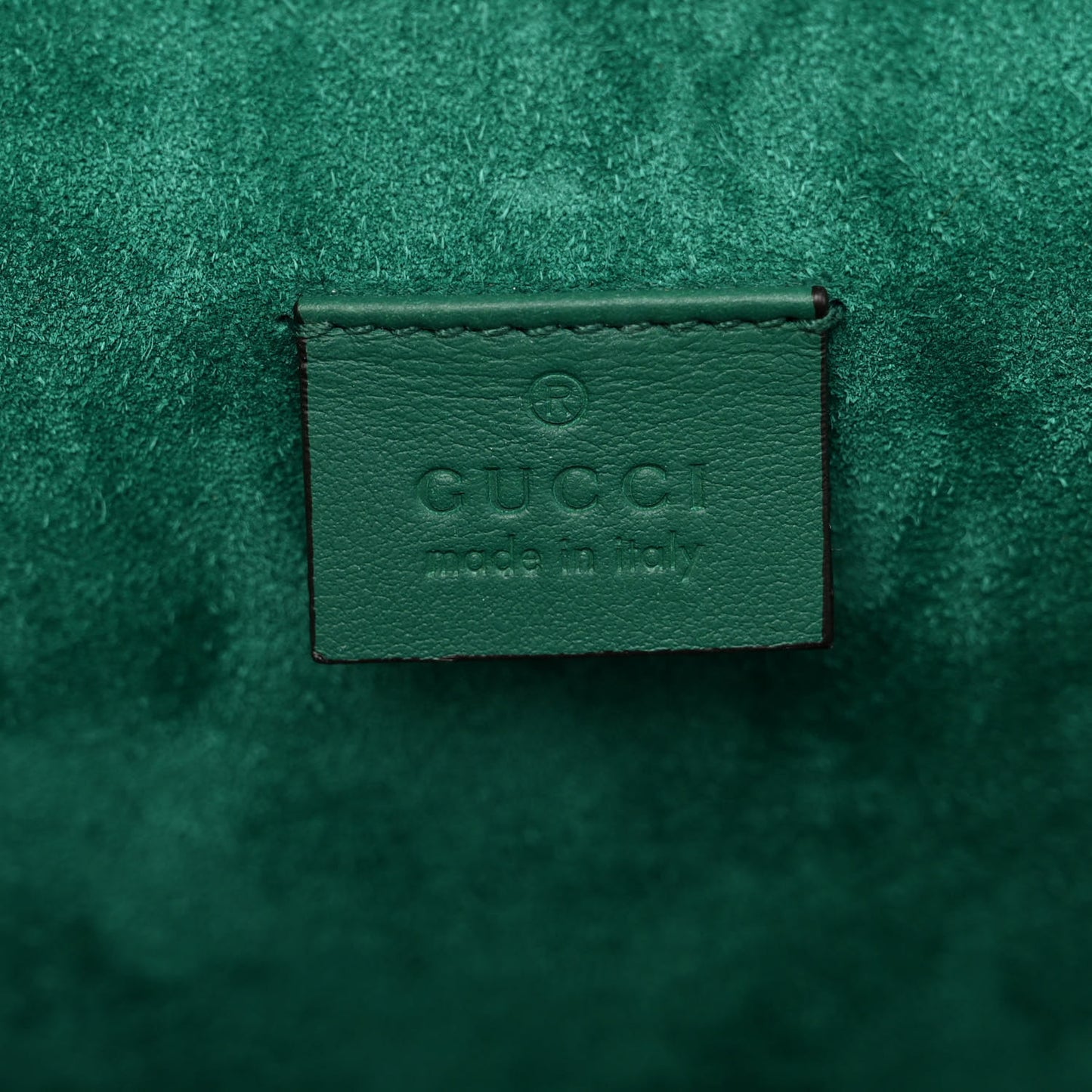 GG Supreme Monogram Embroidered Medium Dionysus Shoulder Bag Emerald