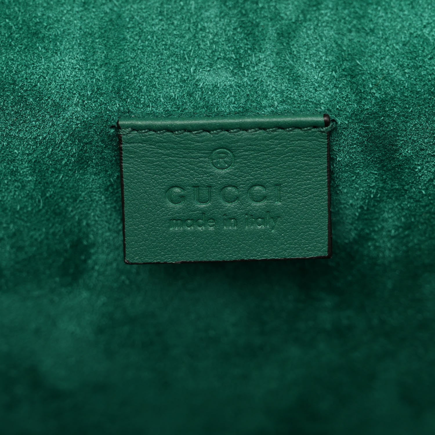 Gucci GG Supreme Monogram Embroidered Medium Dionysus Shoulder Bag Emerald 6 of 10