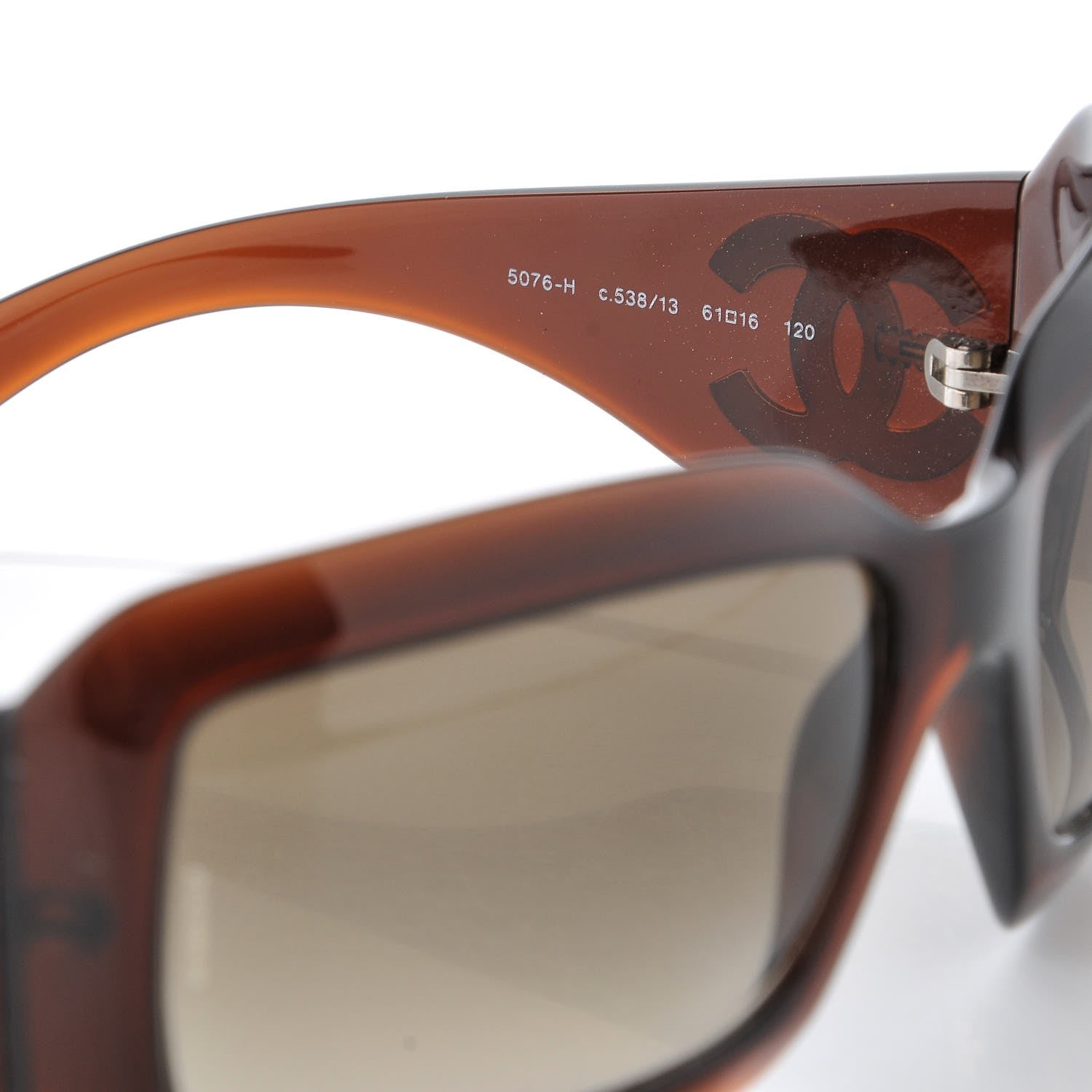 Chanel Mother of Pearl Sunglasses 5076-H Brown 5 of 9