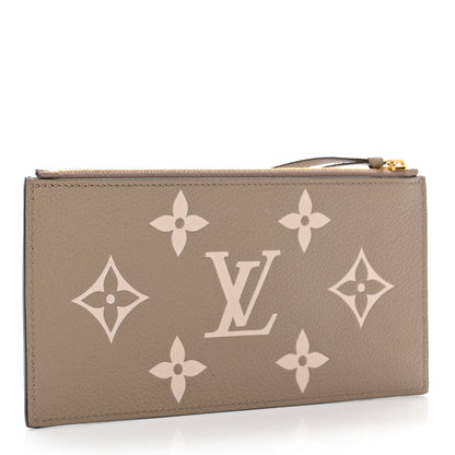 Louis Vuitton Empreinte Monogram Giant Pochette Felicie Zippered Insert Tourterelle Creme 3 of 6