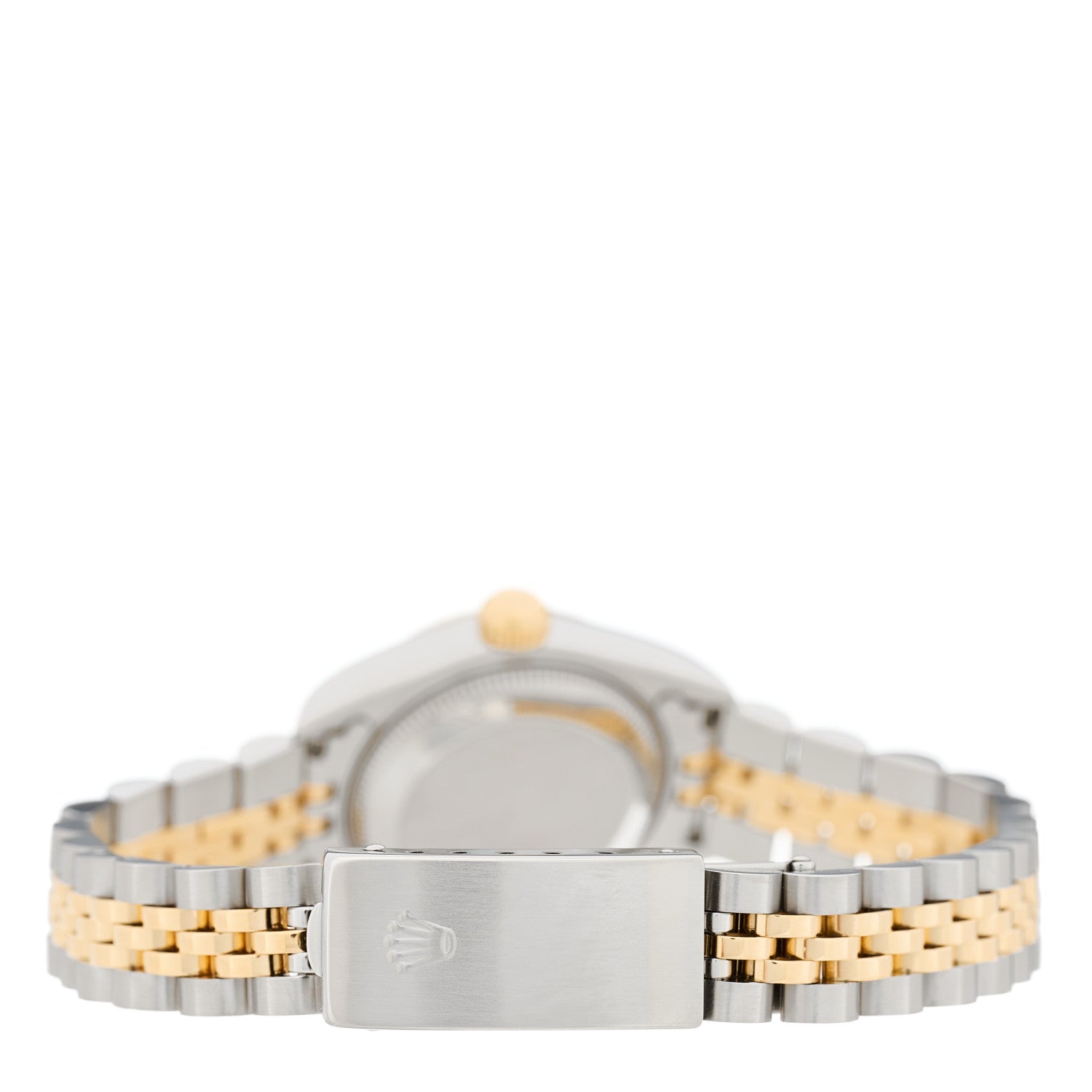Rolex Stainless Steel 18K Yellow Gold Diamond 26mm Oyster Perpetual Datejust Watch Silver Jubilee 69173 3 of 4