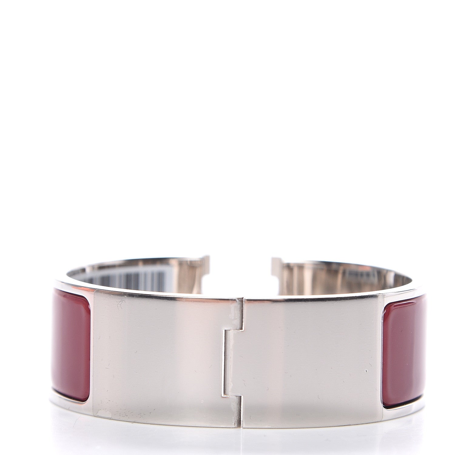 Hermes Enamel Wide Clic Clac H Bracelet PM Rouge De Chine 3 of 5