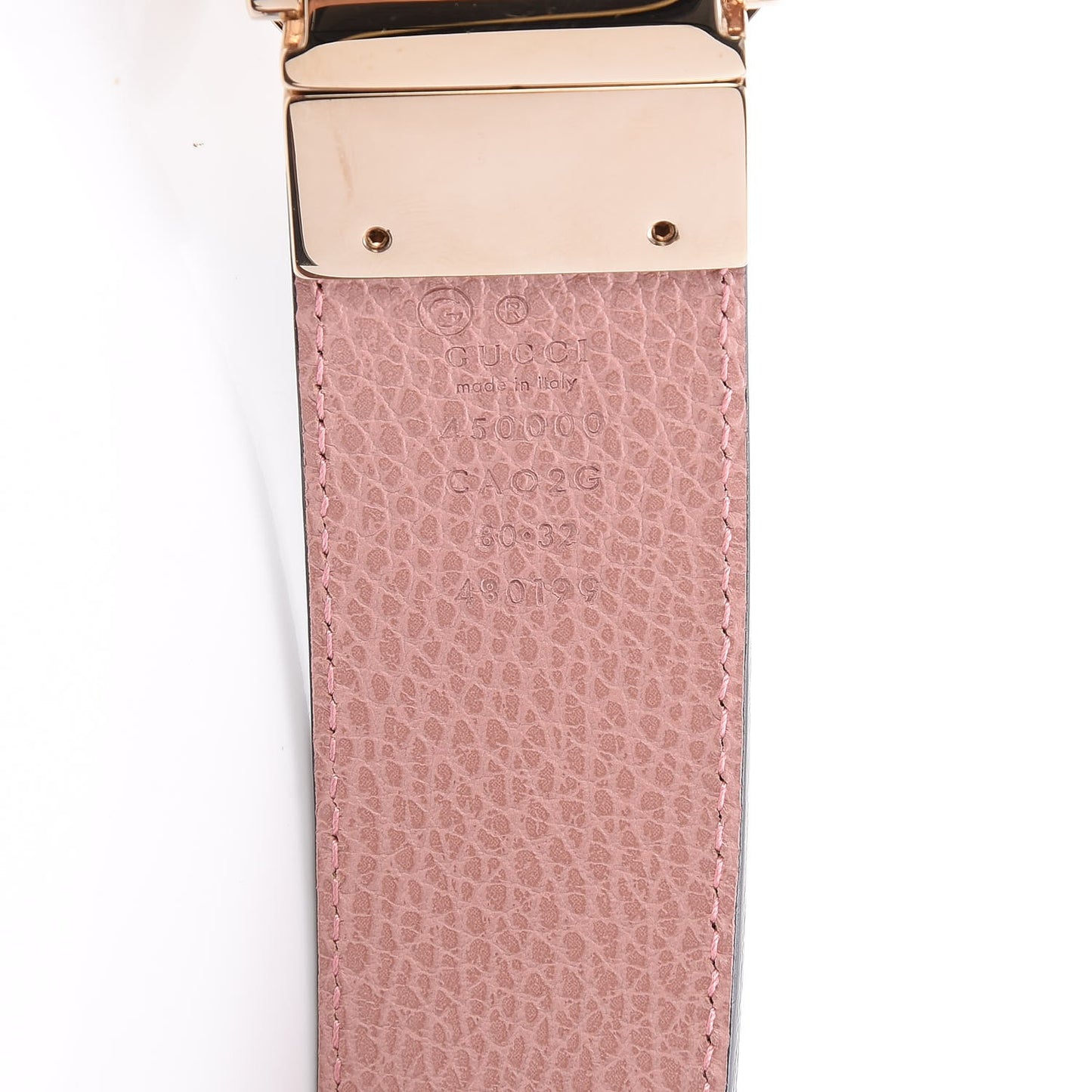 Calfskin 1973 Reversible Belt 80 32 Black Pink