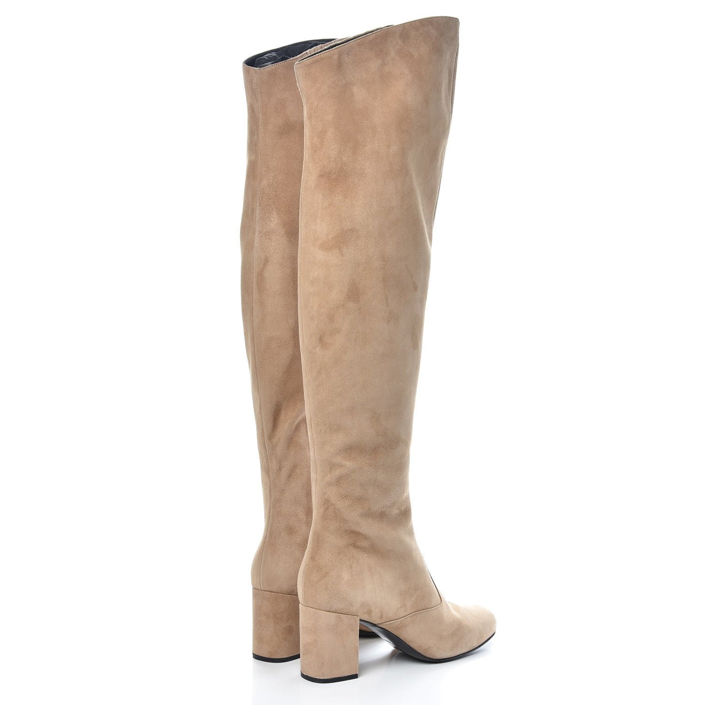 Suede Babies Over The Knee Boots 38.5 Beige