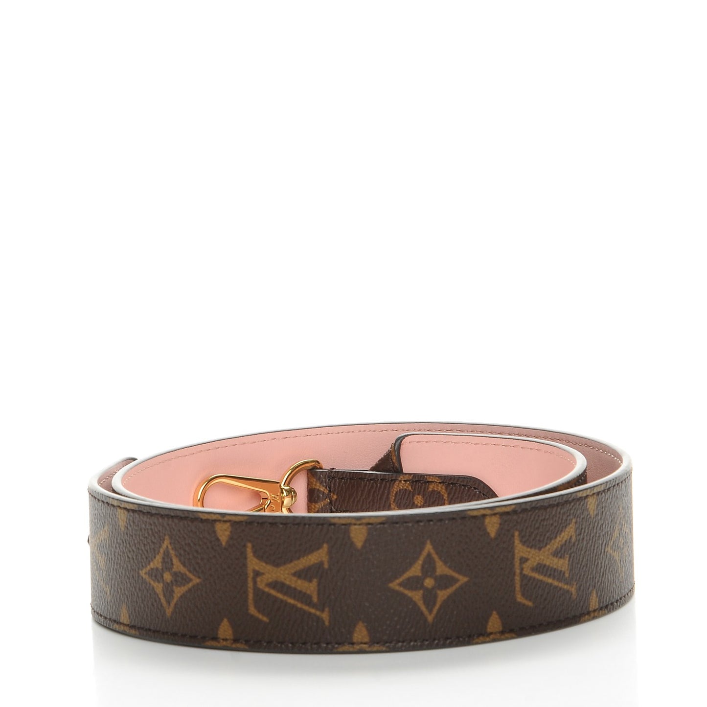 Monogram Bandouliere Shoulder Strap Rose Poudre