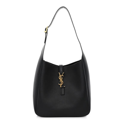 Saint Laurent Smooth Calfskin Small Le 5 A 7 Soft Hobo Black 1 of 10