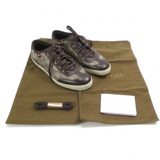 Gucci Monogram Barcelona Sneakers 36.5 Brown 4 of 9