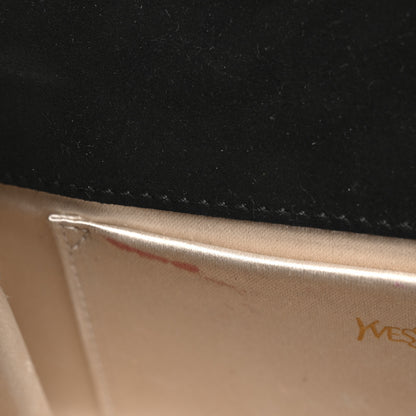 Saint Laurent Patent Y-Mail Zip Around Wallet Black 12 of 12