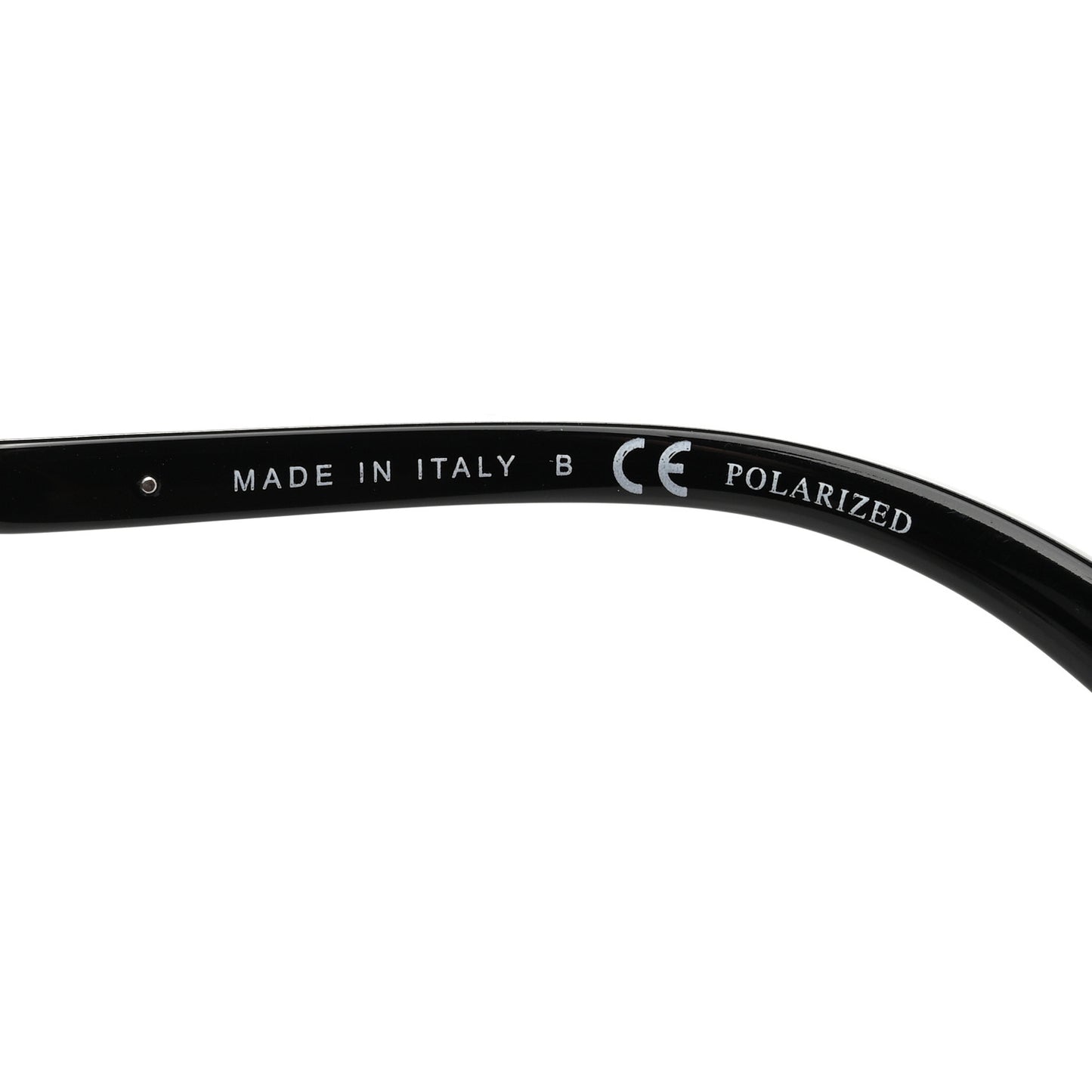 Acetate Metal Polarized Pantos Sunglasses 5440-A Black