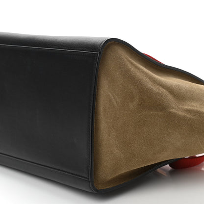 Celine Textured Calfskin Suede Small Tri-Color Trapeze Vermillion 9 of 10