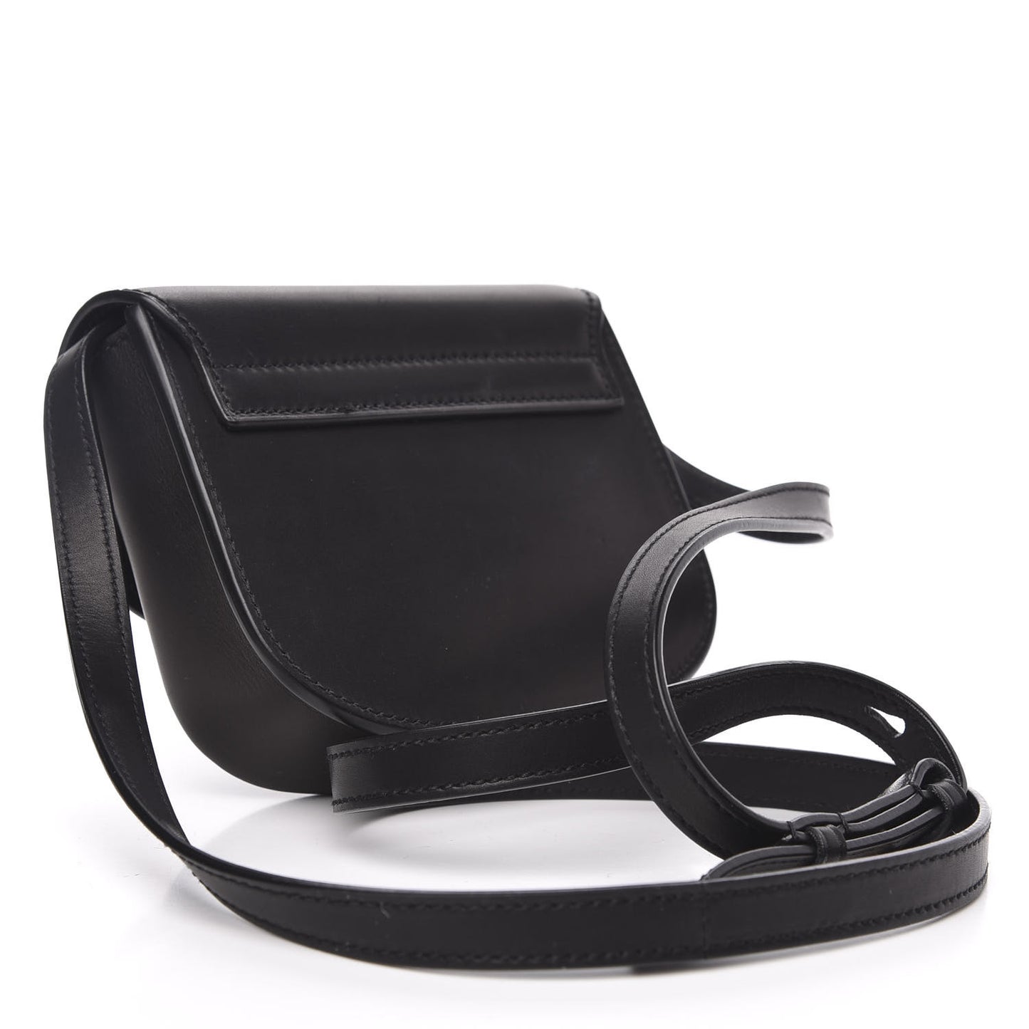 Smooth Calfskin Mini Classic Monogram Kaia Satchel Black