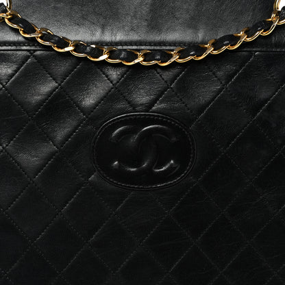 Chanel Lambskin Quilted CC Shoulder Bag Black 9 of 13