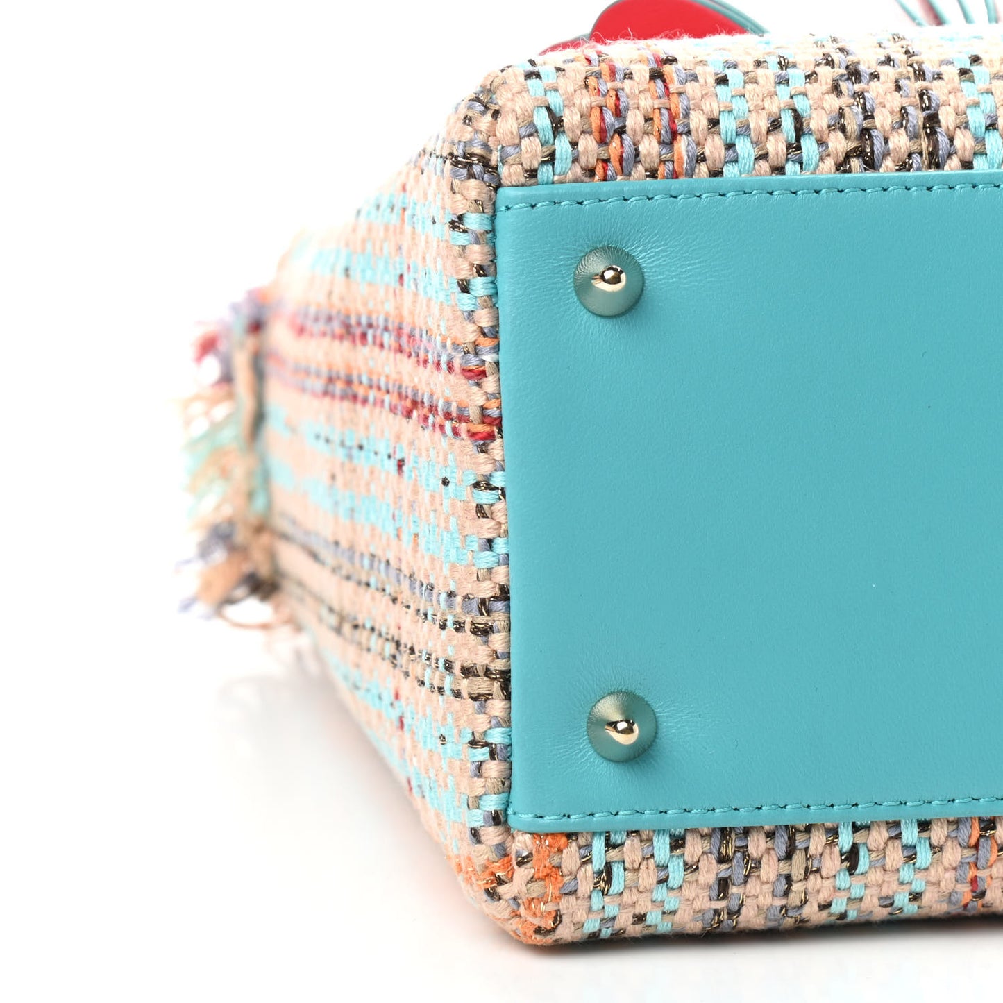 Tweed Heart Deco Medium Lady Dior Multicolor