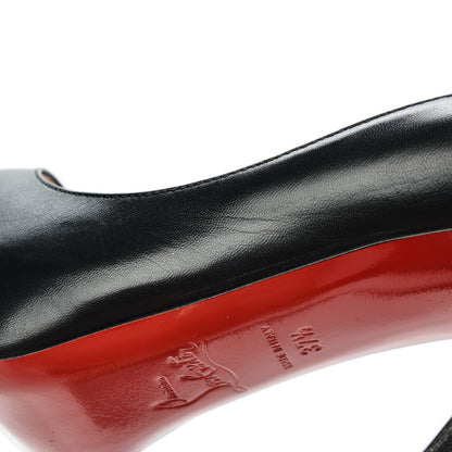 Christian Louboutin Kid Very Prive 120 Pumps 37.5 Black Red 10 of 10