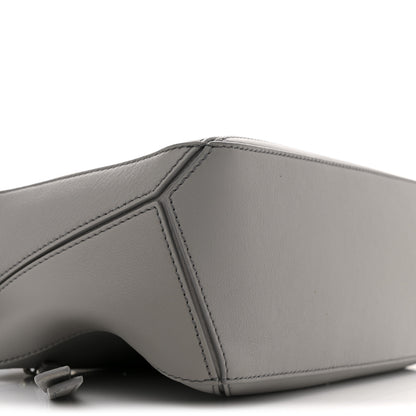 Loewe Soft Grained Calfskin Small Puzzle Edge Bag Pearl Grey 8 of 11