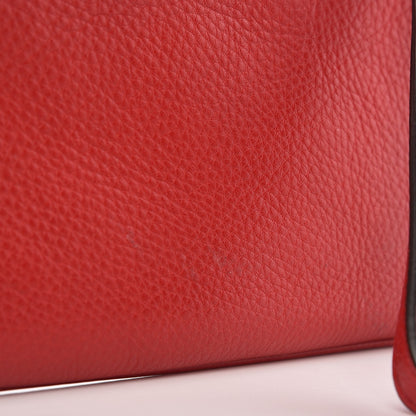 Gucci Pebbled Calfskin Soho Wristlet Vibrant Red 7 of 8