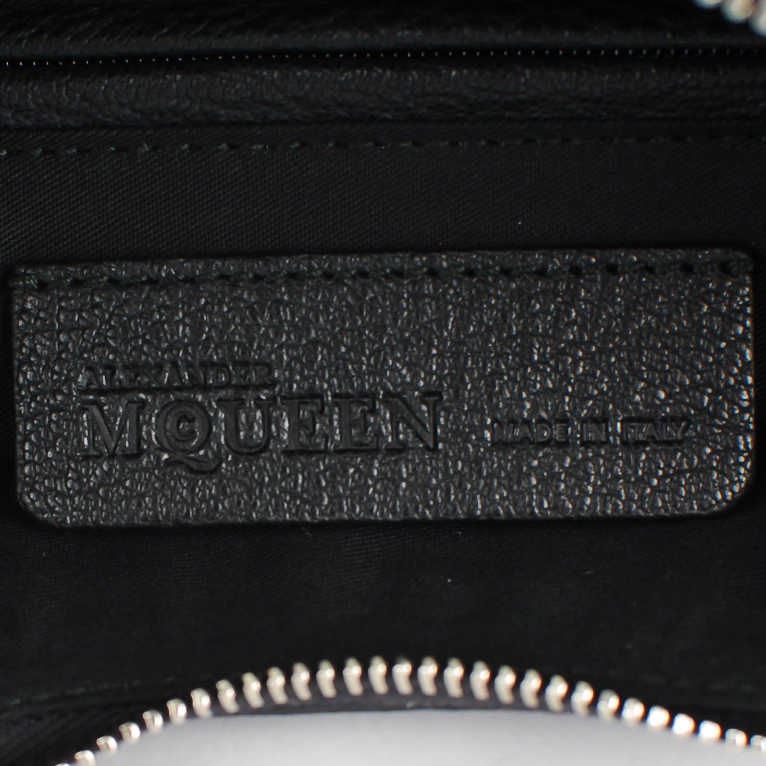 Alexander McQueen Calfskin De Manta Clutch Black 6 of 7