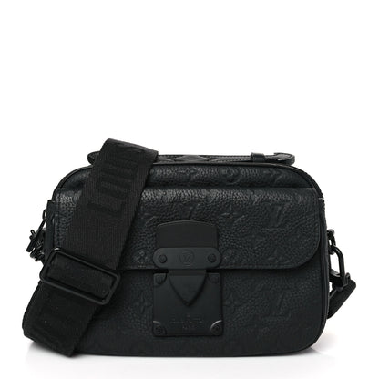 Louis Vuitton Taurillon Monogram S Lock Messenger Black 1 of 8