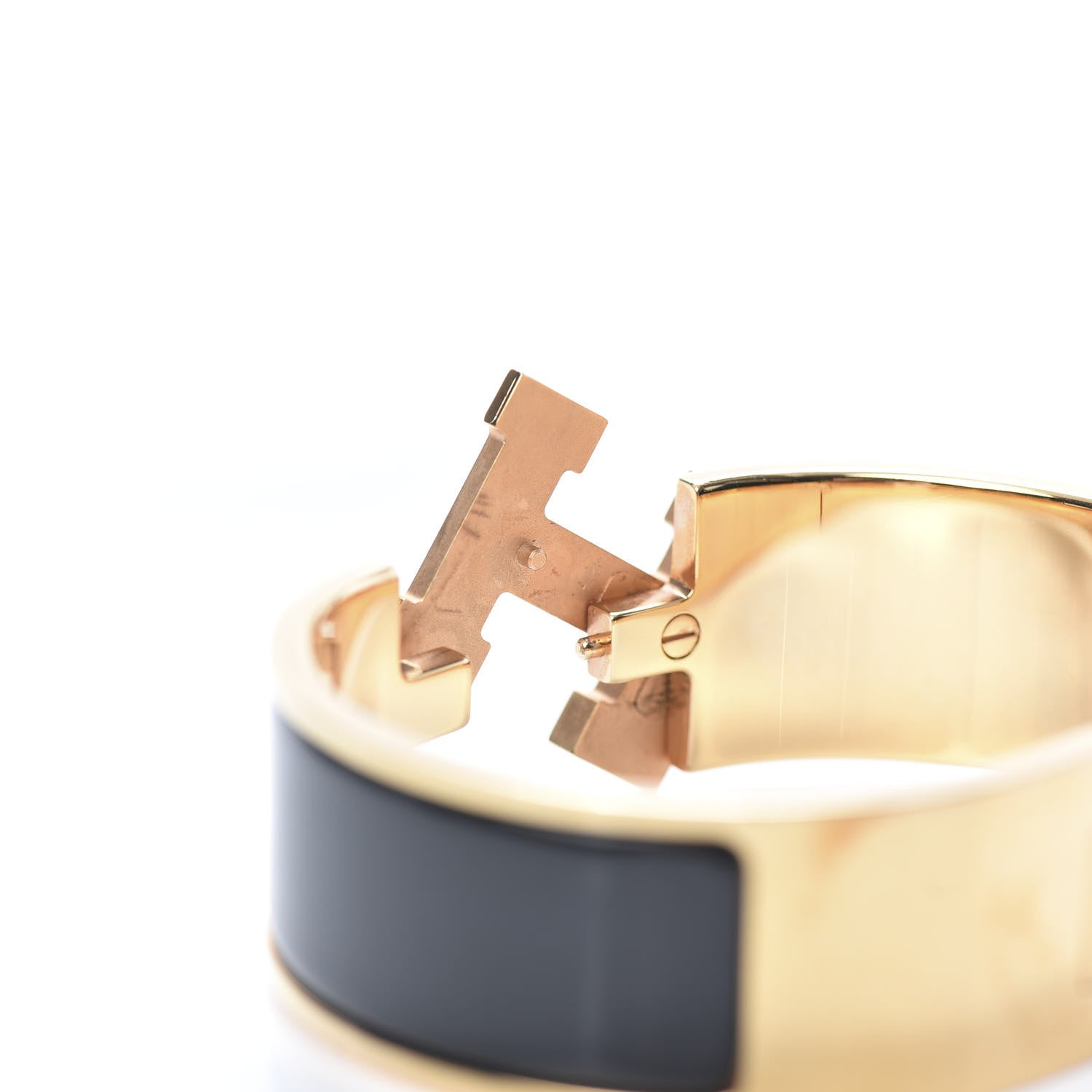 Hermes Enamel Wide Clic Clac H Bracelet PM Black 5 of 6