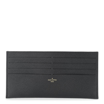 Louis Vuitton Calfskin Felicie Chain Wallet Card Holder Insert Black 1 of 6