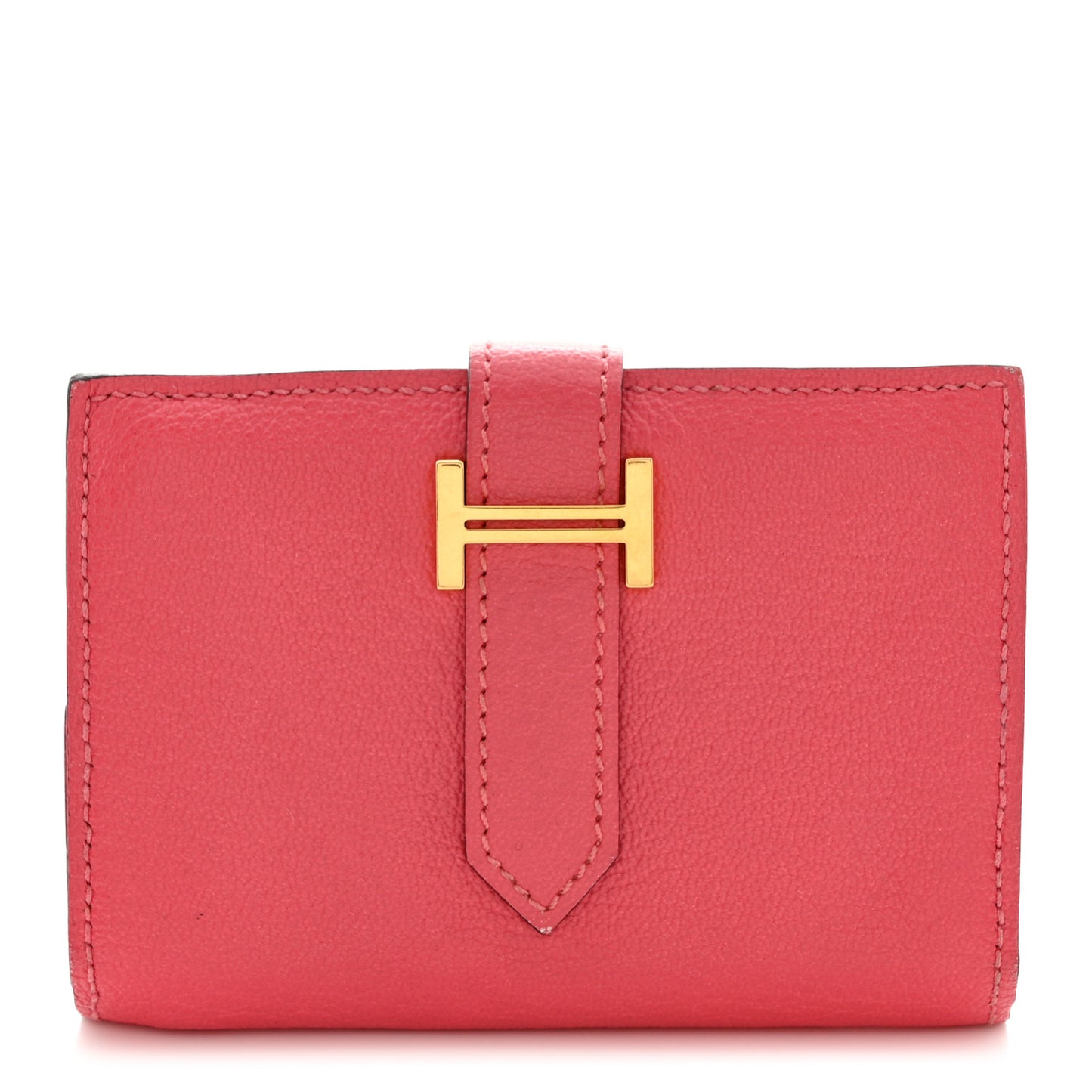 Chevre Mysore Mini Bearn Wallet Rose Lipstick