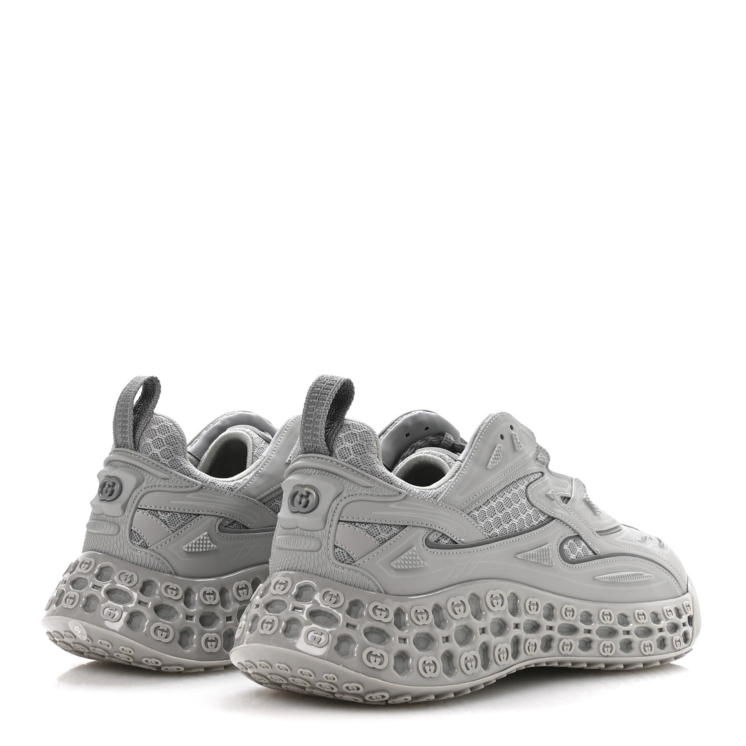 Gucci Demetra Mesh Cub3d Mens Sneakers 10 Grey 5 of 8